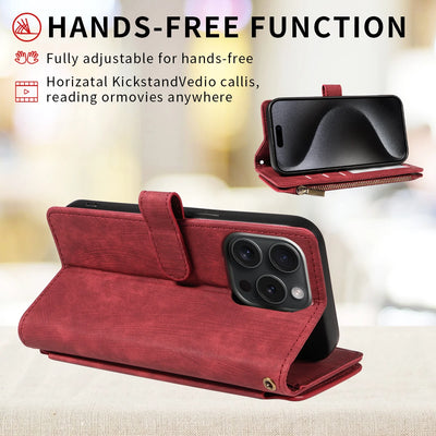 PU Leather Phone Case for Samsung Galaxy S25Edge Ultra S24 S23 S22 S21 S20 S10 S9 S8Plus FE Note20 Flip Wallet Style Phone Cover - Smarsty