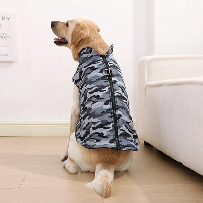 Waterproof Winter Dog Coat with Camouflage Print - Smarsty