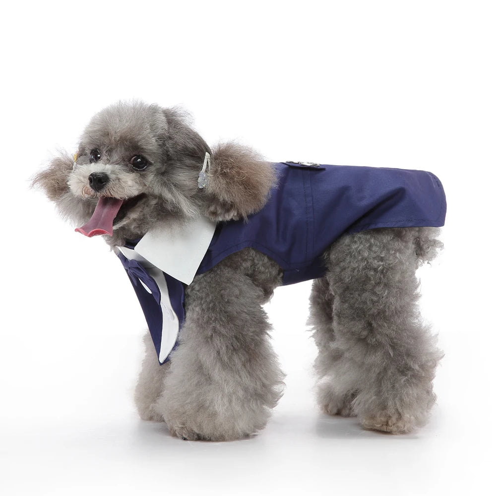 Formal Tuxedo Dog Costume for Weddings and Events - Smarsty