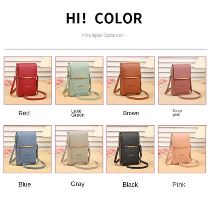 Crossbody Phone Bag With Touch Screen Lock Card Holder - Smarsty
