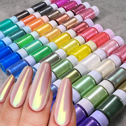 Pearlescent Nail Art Glitter Powder for Stunning Manicures - Smarsty