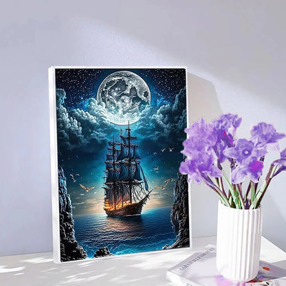 Huacan Full Diamond Embroidery Scenic Cross Stitch Kit - Smarsty