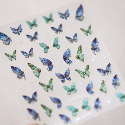 Kawaii Butterfly Nail Stickers for Stunning Manicure Decor - Smarsty
