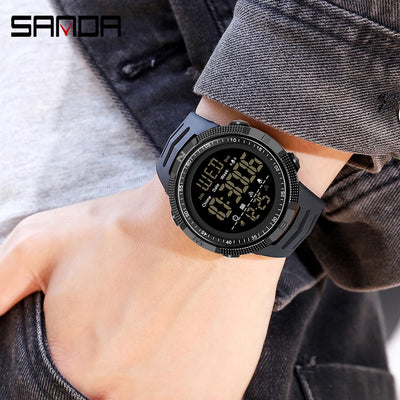 SANDA Military Sport Watch for Men Waterproof Shockproof Design - Smarsty