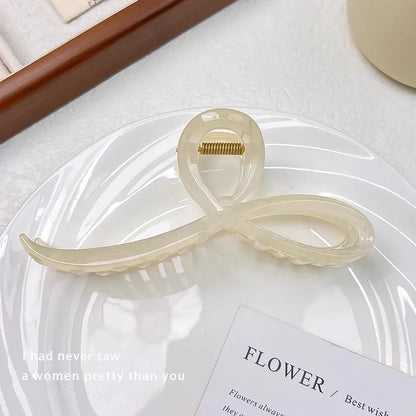 Jelly Color Bow Hair Claw Clip For Women Nonslip Hold - Smarsty