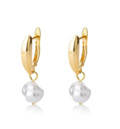 Stainless Steel Star Hoop Earrings Gold Tone Hypoallergenic - Smarsty