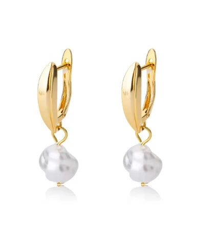 Stainless Steel Star Hoop Earrings Gold Tone Hypoallergenic - Smarsty