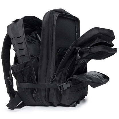 45L Tactical Backpack survival Bag Hunting MOLLE Backpack GYM For Men EDC Outdoor Hiking Rucksack Witch Bottle Holder - Smarsty