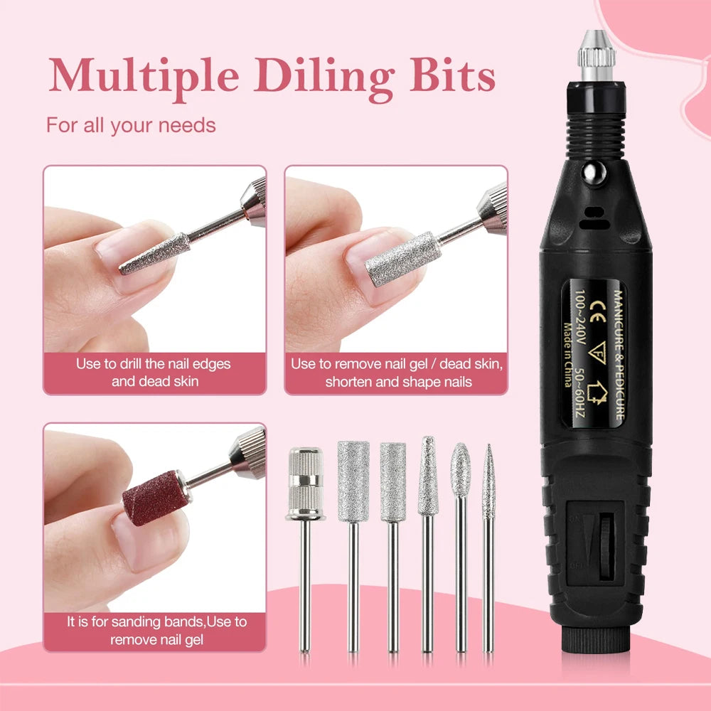 Electric Nail Sander Set for Professional Manicure - Smarsty