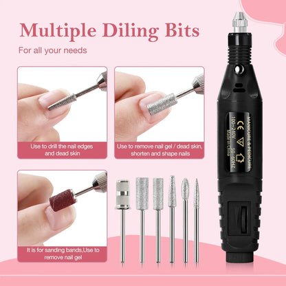 Electric Nail Sander Set for Professional Manicure - Smarsty