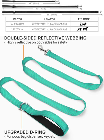 Reflective Dog Harness Leash for Safe Night Walks - Smarsty