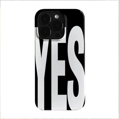 Personalized Art Letters Phone Case Black White For IPhone - Smarsty
