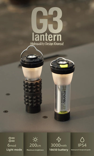 3000mah GZ Lighthouse camping light Super Long Battery Life LED Camping Tent Hiking Atmosphere Lamp Tower Flashlight by Smarsty