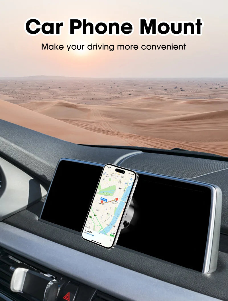 Car Phone Holder Magnetic Vacuum Adsorption Stable - Smarsty