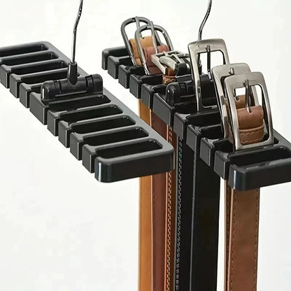 1PCS Tie Belt Hanger Wardrobe Belt Rotating Organizer Rack Multifuctional Scarf Hanger Home Closet Storage Holder Accessories