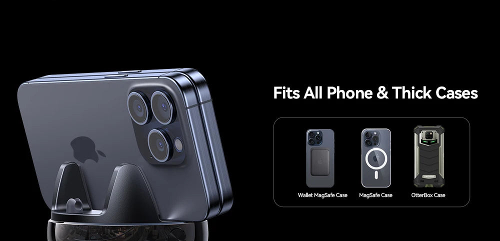 Car Phone Mount Dashboard One Handed Operation 360 Rotation - Smarsty