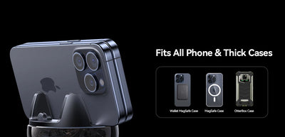 Car Phone Mount Dashboard One Handed Operation 360 Rotation - Smarsty