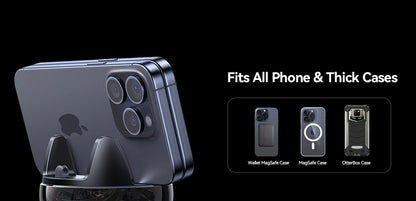 Car Phone Mount Dashboard One Handed Operation 360 Rotation - Smarsty