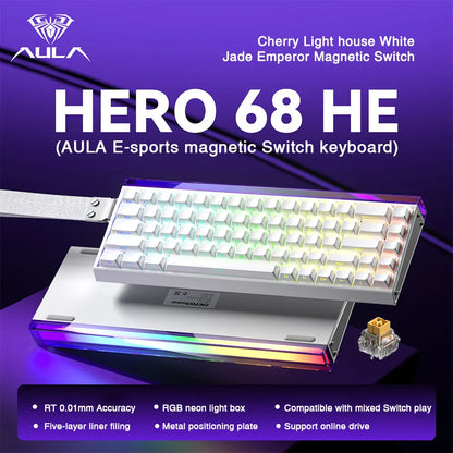 68 Key Magnetic Switch Keyboard Rapid Trigger RGB Wired