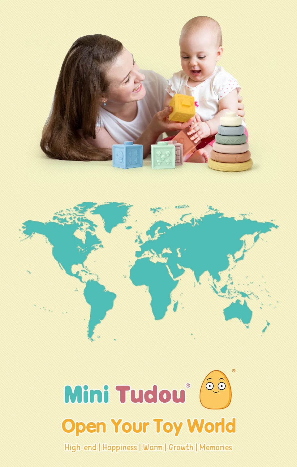 Baby Toys Stacking Cup Cartoon Early Educational Learning Color Number Nesting Sorting Bath Shower Play Water Sand Game For Kids - Smarsty