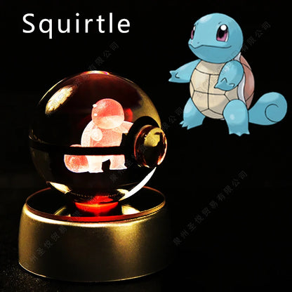 3D Pokemon Crystal Ball Night Light Lamp - Smarsty