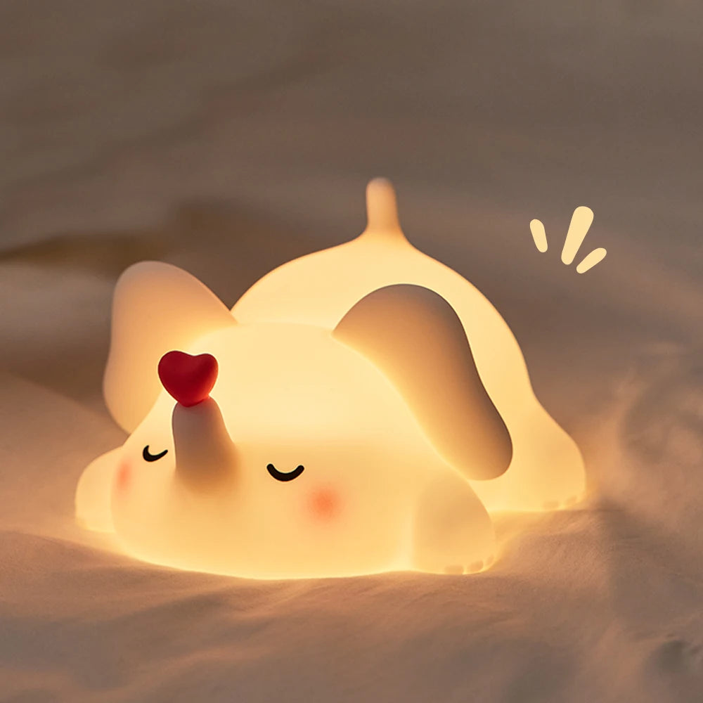 Cute Penguin Night Light Rechargeable Silicone Lamp for Kids - Smarsty