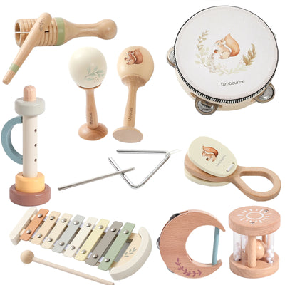 Musical Instruments Montessori Music Baby 0 12 Months Toys Drum Xylophone Kids Early Educational Wooden Instruments Baby Toys by Smarsty