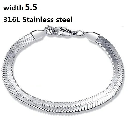 316L Stainless Steel Cuban Chain Bracelet for All - Smarsty