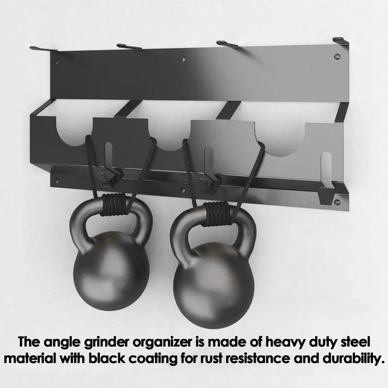 Wall Mount Angle Grinder Holder Angle Grinder Stand Angle Grinder Disc Grinder Cable Storage Rack For Cutting Polishing Machines by Smarsty