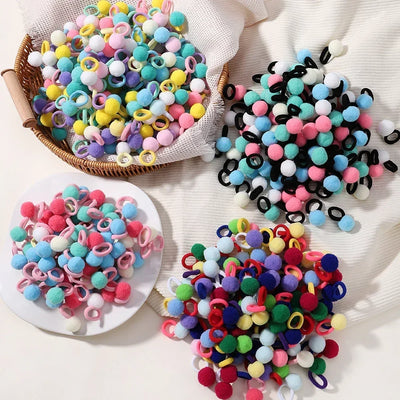 Kids Plush Hair Bands 20 Pack Soft Scrunchies For Children - Smarsty