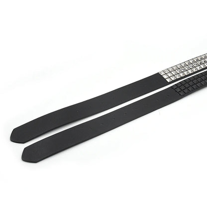 Pyramid Rivet Studded Belt Punk Rock Pin Buckle - Smarsty