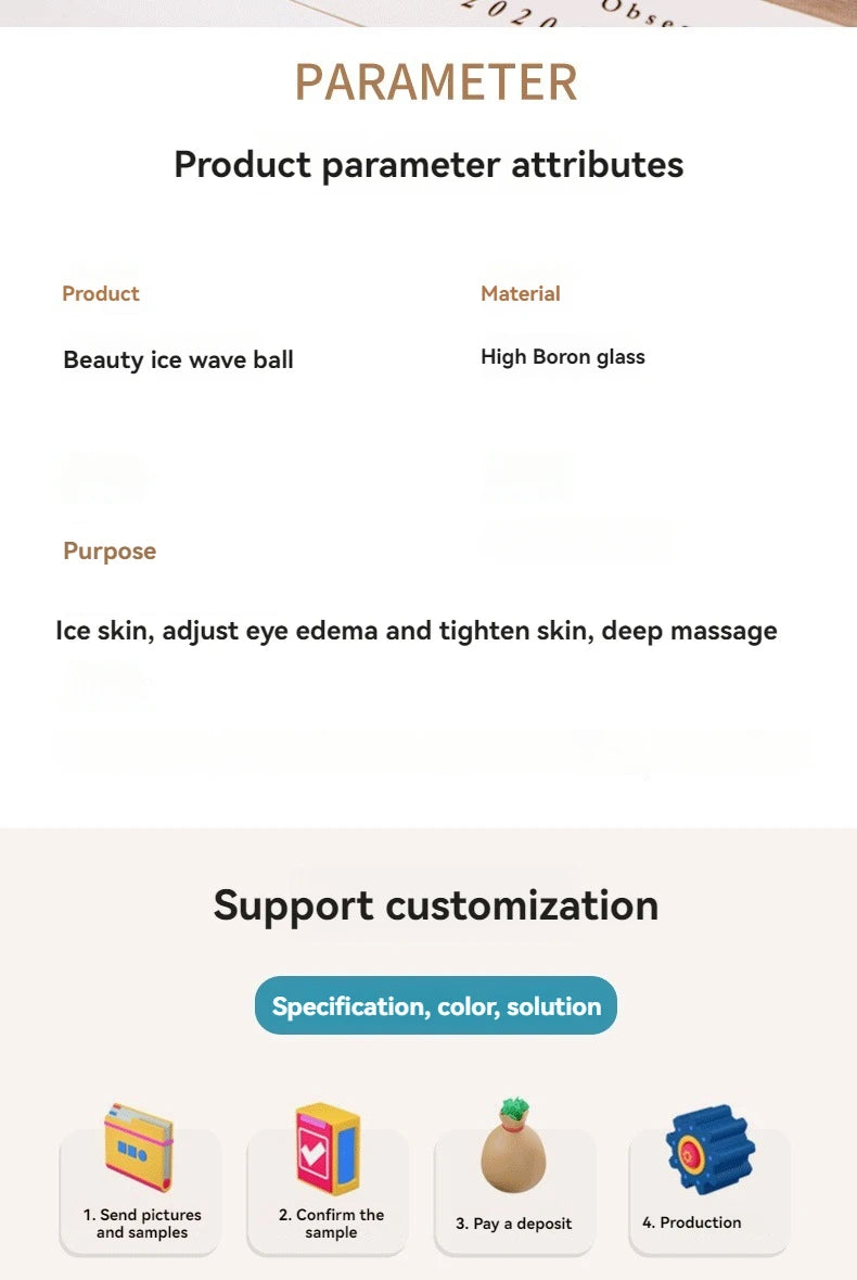 Cooling LCE Globes for Facial Massage and Puffiness Relief - Smarsty