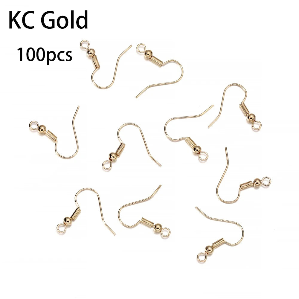 300Pc Hypoallergenic Earring Hooks Mix Color DIY Kit - Smarsty