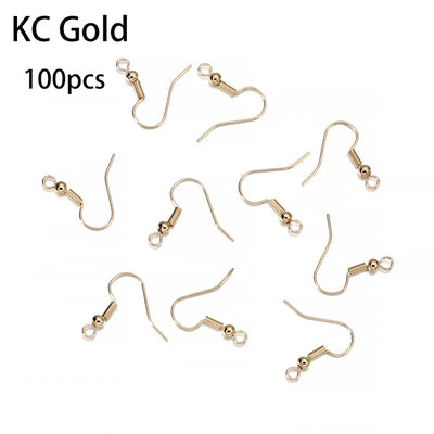 300Pc Hypoallergenic Earring Hooks Mix Color DIY Kit - Smarsty