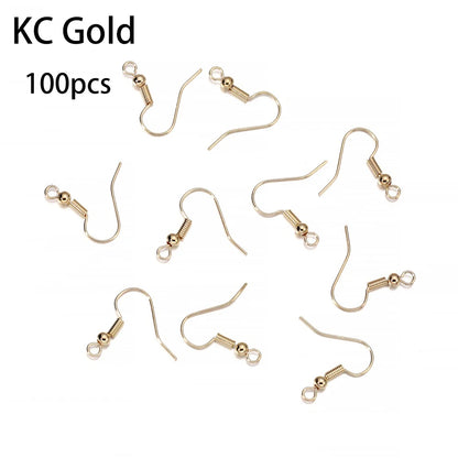 300Pc Hypoallergenic Earring Hooks Mix Color DIY Kit - Smarsty