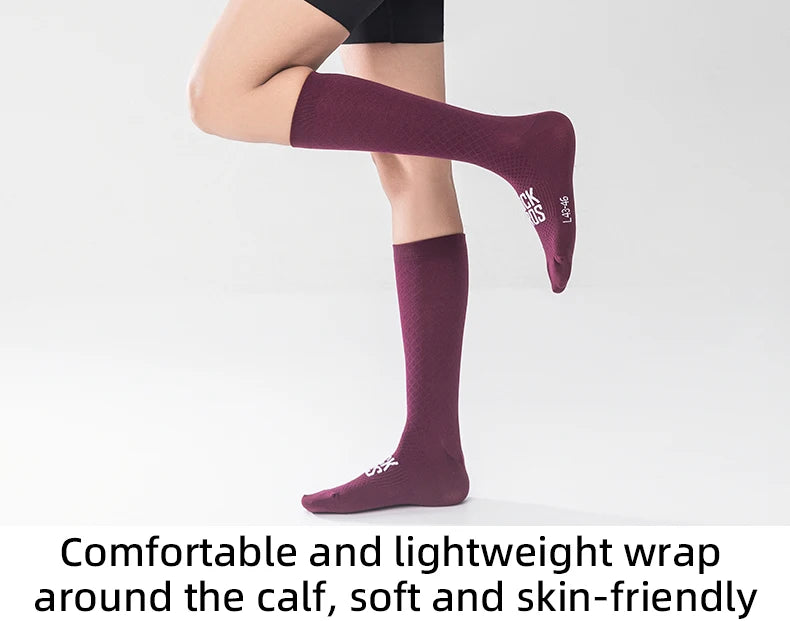 ROCKBROS Cycling Socks Soothing Sport Socks Shock Absorbing Bike Socks Breathable Fabric High Elastic Outdoor Socks A pair - Smarsty