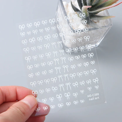 Mini Bowknot Nail Art Stickers for Creative Decoration - Smarsty