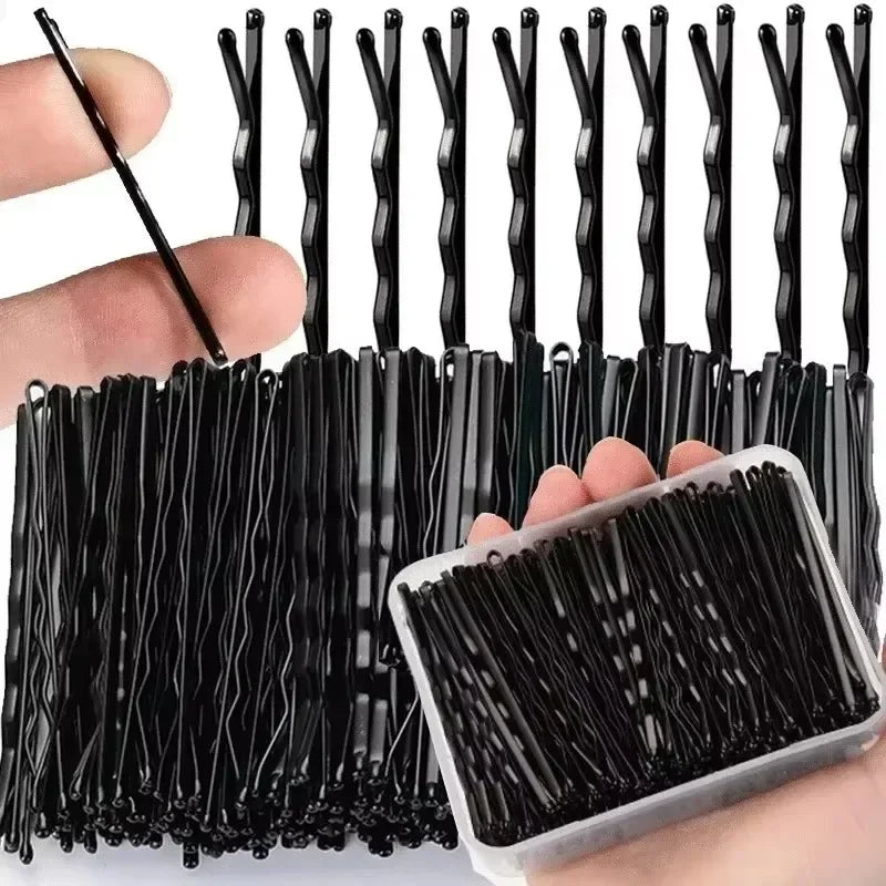 Black Bobby Pins Set for Effortless Hair Styling - Smarsty