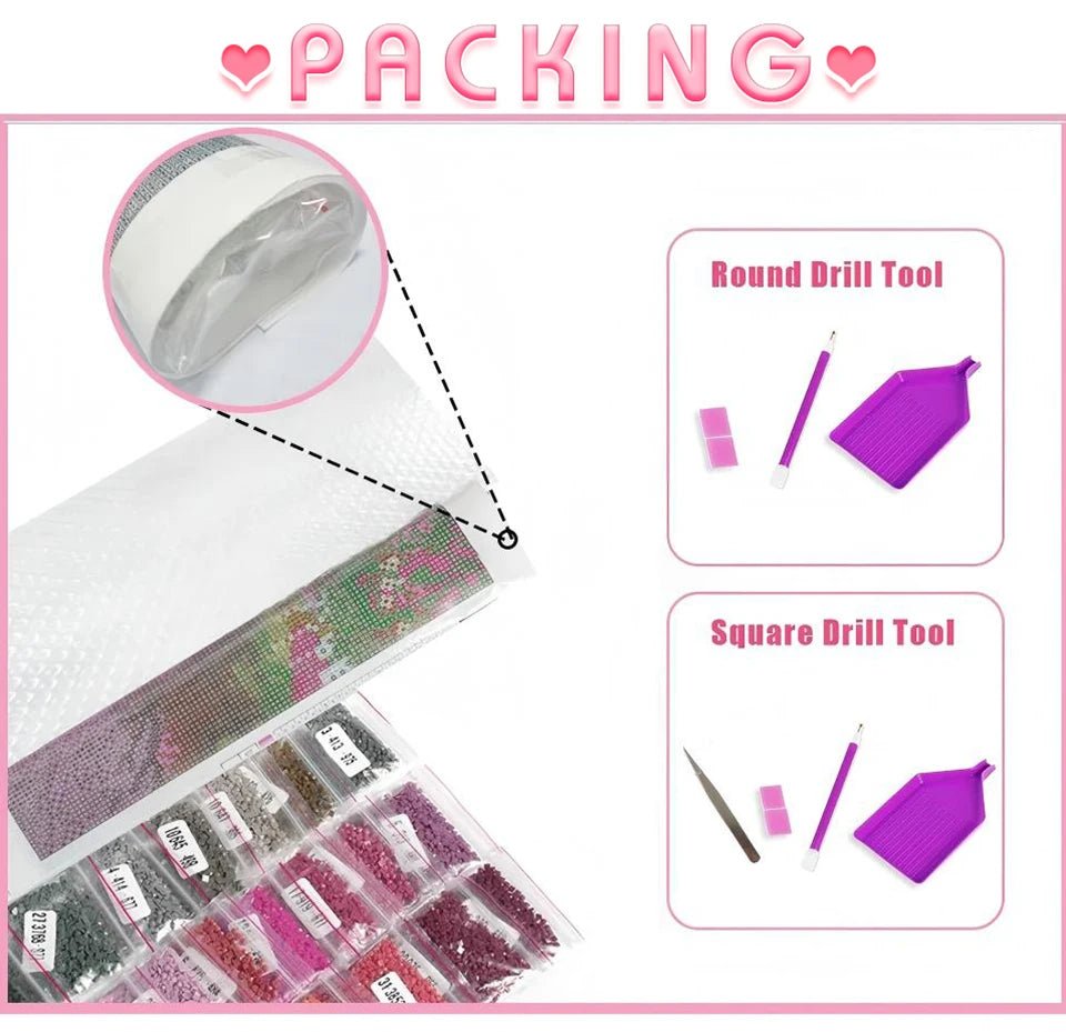 Huacan Full Diamond Embroidery Landscape Cross Stitch Kit - Smarsty