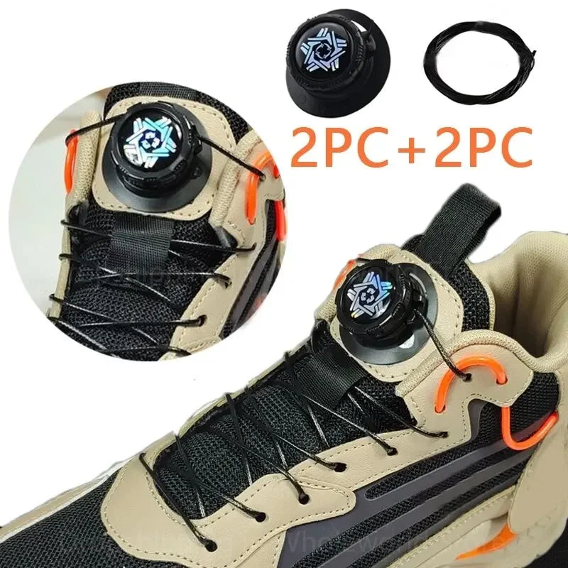 1 Pair Shoe Laces For Sneakers No Tie Shoelaces Swivel Buckle Men And Women Leisure Lazy Shoes Lace Accessories - Smarsty
