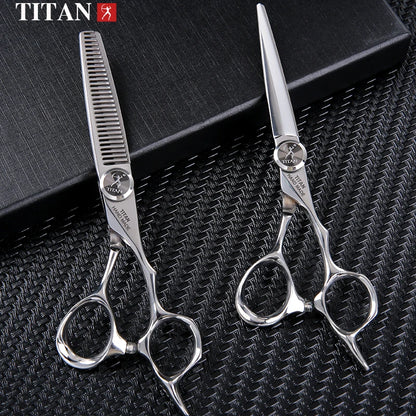 Titan Professional Hair Cutting Scissors Set with Japanese Steel - Smarsty