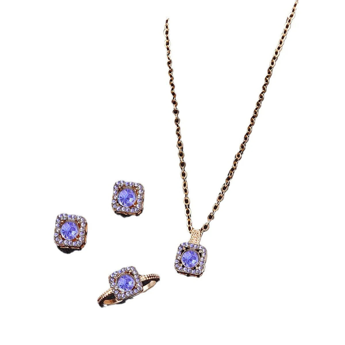 Luxury Cube Jewelry Set for Women Elegant Gift - Smarsty