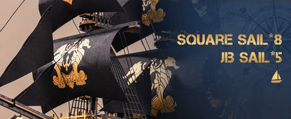 Robotime Rokr 3D Puzzle Wooden Seahouse Barque Model kits Build Home Desk Decoration Gift For Teens and Adults