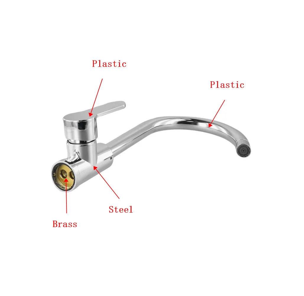 Two Function Pull Out Kitchen Faucet With Hot And Cold Water - Smarsty