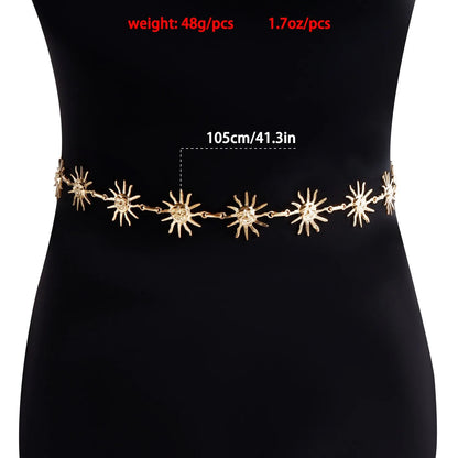 Bohemian Metal Smiley Face Body Chain for Summer Fashion - Smarsty