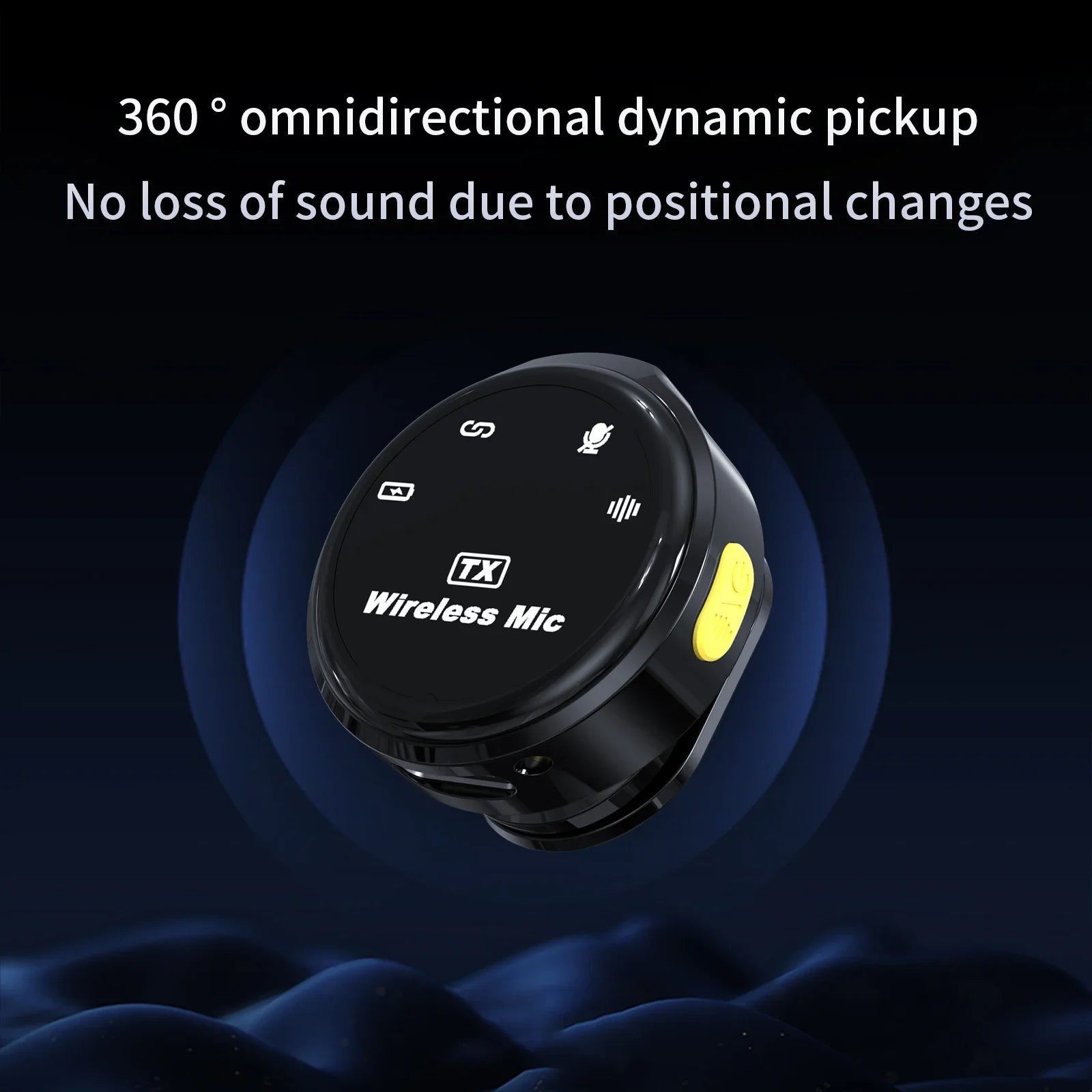 Wireless Lavalier Microphone Dual Omnidirectional for Video Recording - Smarsty