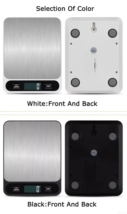 Digital Kitchen Scale With LED Display Waterproof Design - Smarsty