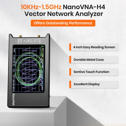 2024 NanoVNA-H4 Vector Network Analyzer with SD Card Slot - Smarsty