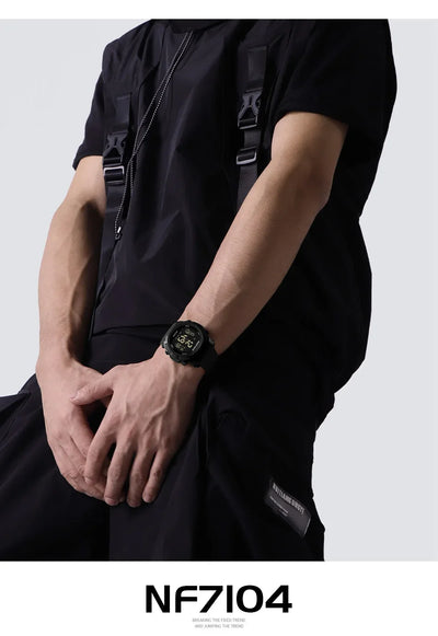 NAVIFORCE NF7104 Men's Waterproof Digital Watch with Alarm - Smarsty