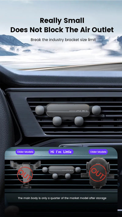 Gravity Car Phone Holder Air Vent Mount For Universal Fit - Smarsty